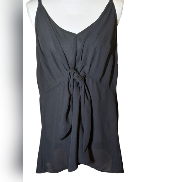 Torrid Black Peplum Georgerte Tank Size 2 - Picture 2 of 9